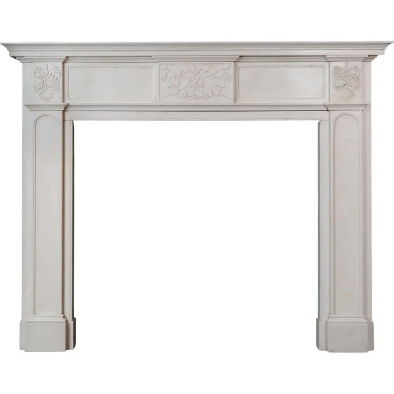 Pamono Antique English Statuary White Marble Fireplace Mantel, 1830> Fireplaces And Mantels