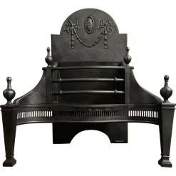 Outlet Pamono Antique English Steel Fire Grate, 1890