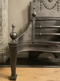 Outlet Pamono Antique English Steel Fire Grate, 1890