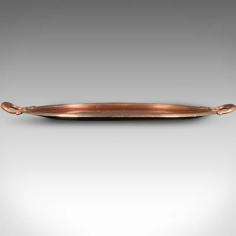 New Pamono Antique English Tray in Copper and Bronze