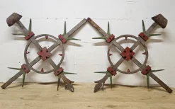 Pamono Antique English Victorian Wrought Iron and Metal Work Fence, 1890s