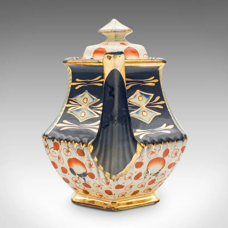 Online Pamono Antique English Victorian Ceramic Imari Pattern Teapot, 1900