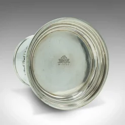 Pamono Antique English Wine Bottle Holder in Silver Plating, 1910