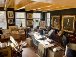 Pamono Antique Engraving of a Sea Chart of the Western Mediterranean, 1650s><noscript><img width=