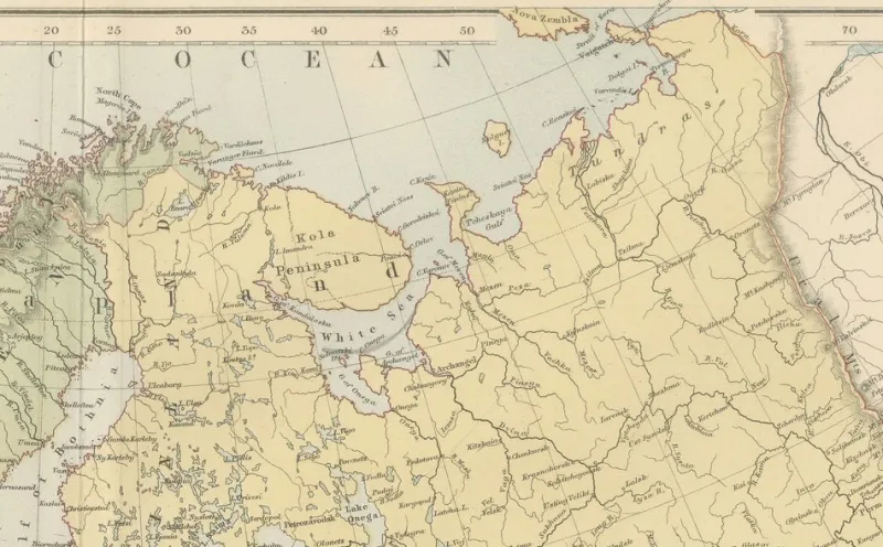 Pamono Antique Europe Map with Political Boundaries, 1884> Wall Decor