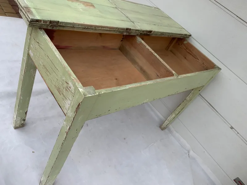 Pamono Antique Farmhouse Table from Schröder J, 1920s> Worktables & Workbenches
