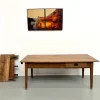 Sale Pamono Antique Farmhouse Table with Extensions in Oak, 1890s