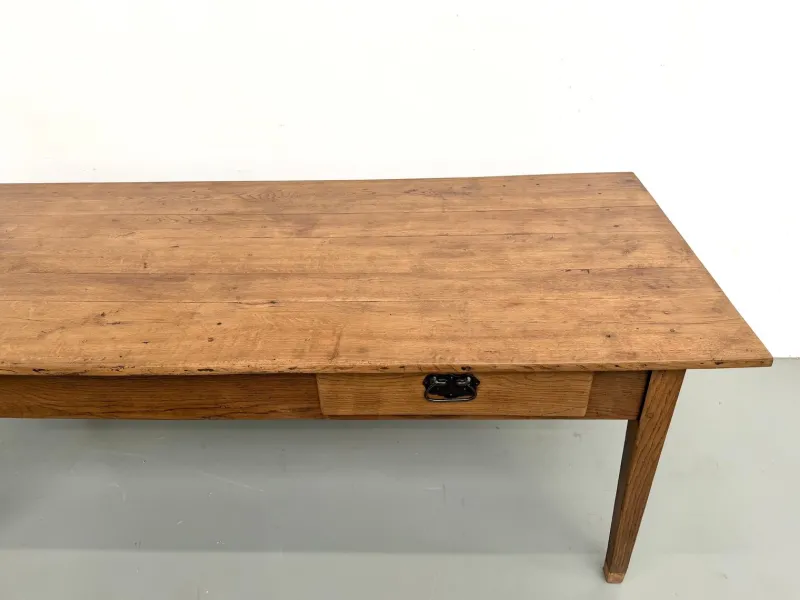 Sale Pamono Antique Farmhouse Table with Extensions in Oak, 1890s