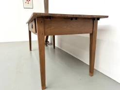 Sale Pamono Antique Farmhouse Table with Extensions in Oak, 1890s