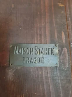 Pamono Antique Faux Bamboo Parlor Set from Maison Staněk Prague, Set of 6><noscript><img width=