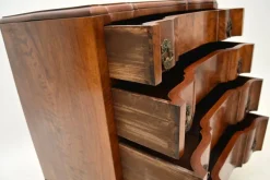 Sale Pamono Antique Figured Walnut Chest of Drawers, 1890s