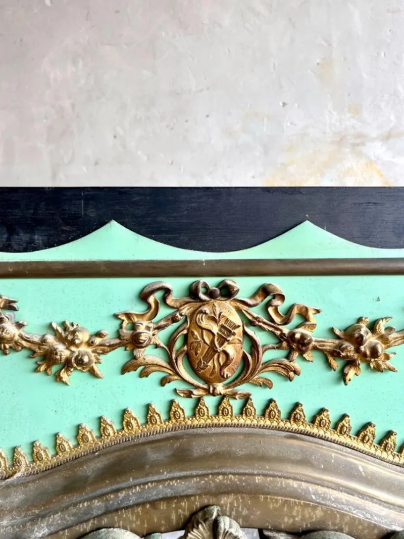 Online Pamono Antique Fireplace Doors in Bronze and Messing