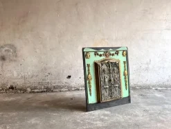 Online Pamono Antique Fireplace Doors in Bronze and Messing