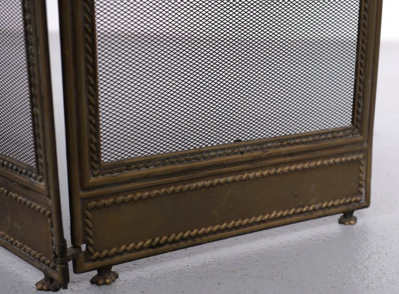 New Pamono Antique Fireplace Folding Screen, England, 1920s