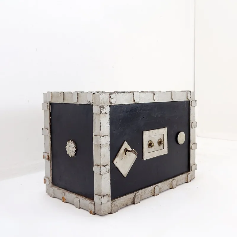 Pamono Antique Fireproof Cast Iron Safe> Fireplaces And Mantels