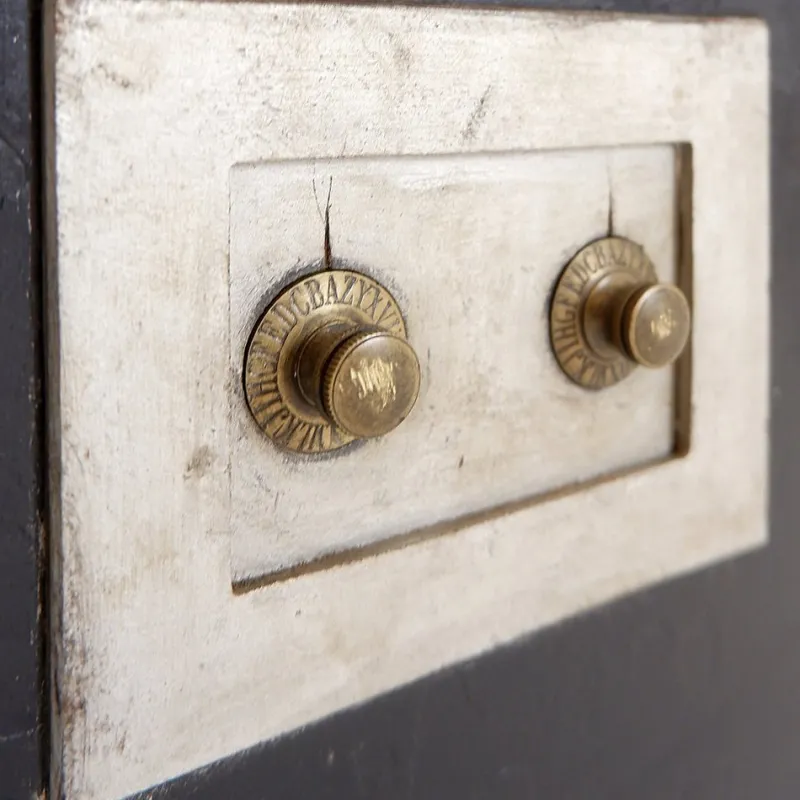 Pamono Antique Fireproof Cast Iron Safe> Fireplaces And Mantels