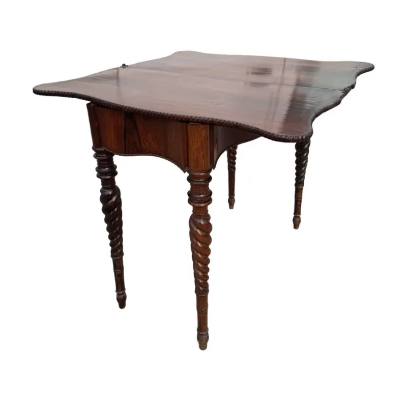 Pamono Antique Foldable Console Table in Rosewood> Console Tables