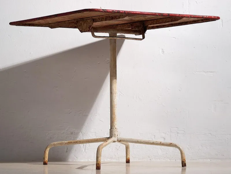 New Pamono Antique Folding Garden Table, 1920s