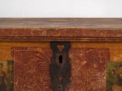 Pamono Antique Folk Art Bridal Trunk, 1820s><noscript><img width=