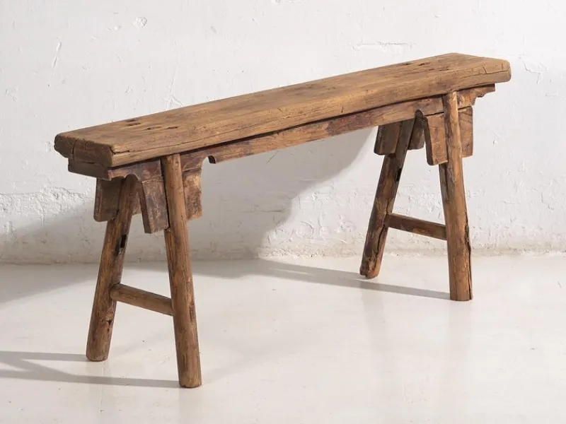 Pamono Antique Footboard Bench, 1870s> Benches
