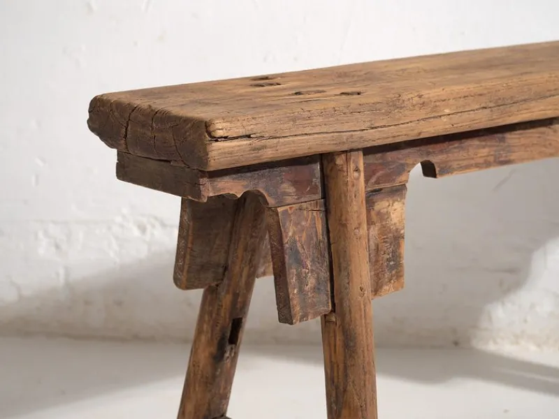 Pamono Antique Footboard Bench, 1870s> Benches