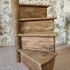 Hot Pamono Antique French Architectural Spiral Staircase Segment in Oak, Early 19th Century