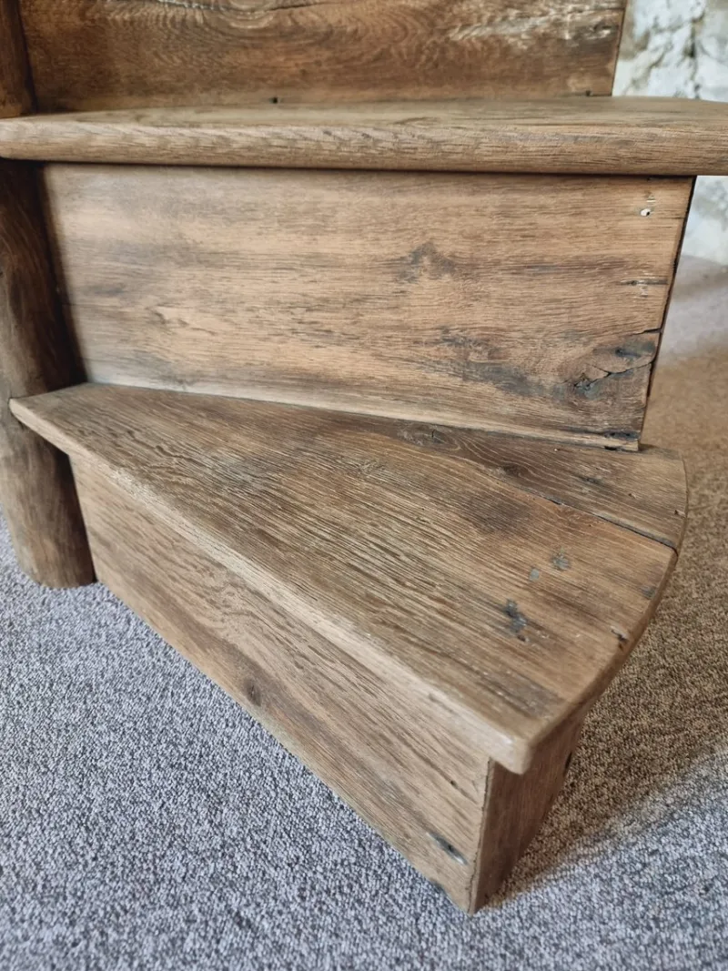 Hot Pamono Antique French Architectural Spiral Staircase Segment in Oak, Early 19th Century