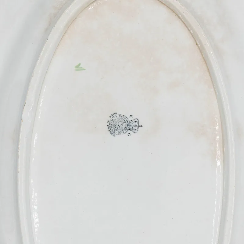 Clearance Pamono Antique French Art Nouveau Platter from Lunéville, Early 20th Century