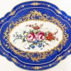 Pamono Antique French Blue Limoges Tray, 1890s> Trays