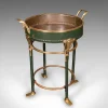 Pamono Antique French Bottle Cooler in Brass, 1880> Ice Buckets & Wine Coolers