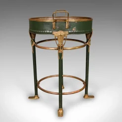 Pamono Antique French Bottle Cooler in Brass, 1880><noscript><img width=