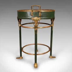 Pamono Antique French Bottle Cooler in Brass, 1880><noscript><img width=