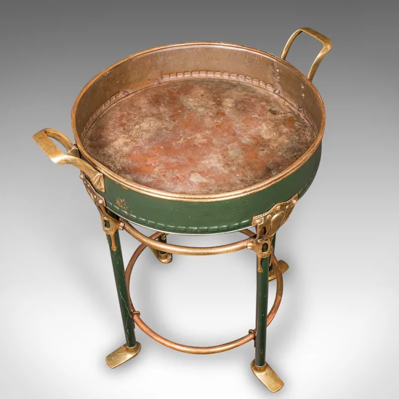 Pamono Antique French Bottle Cooler in Brass, 1880> Ice Buckets & Wine Coolers