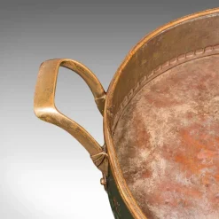 Pamono Antique French Bottle Cooler in Brass, 1880><noscript><img width=