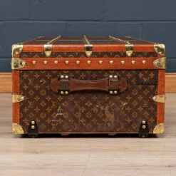 Pamono Antique French Cabin Trunk in Louis Vuitton, 1910><noscript><img width=