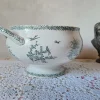 Pamono Antique French Campagne Series Soup Tureen in Green Ironstone from FF Pexonne, 1890s> Serving Dishes