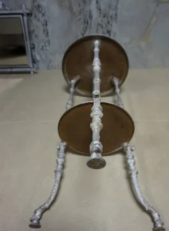 Discount Pamono Antique French Cast Iron Adjustable Shaving Stand