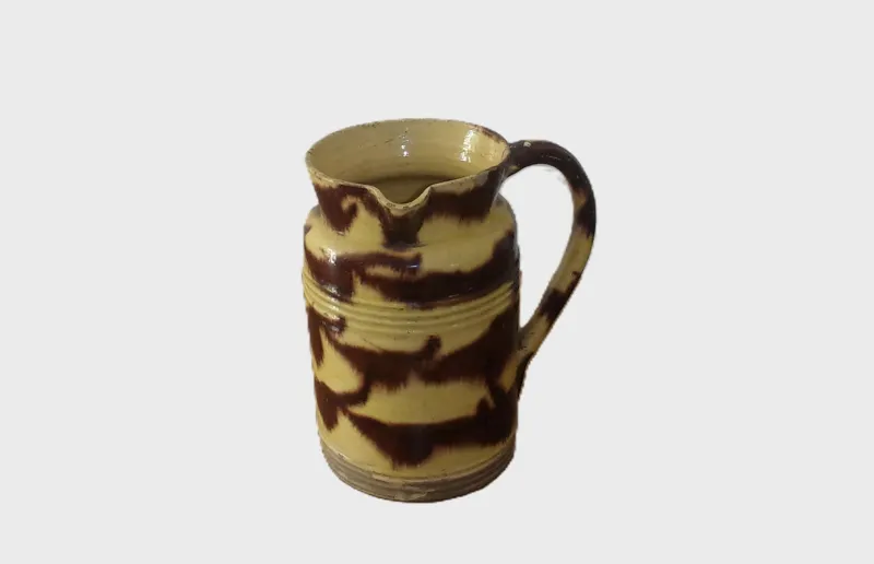 Pamono Antique French Ceramic Pitchers from Atelier Dieulefit, 1890s, Set of 5> Bottles, Carafes & Jugs