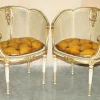 Outlet Pamono Antique French Chesterfield Leather Armchairs, 1880, Set of 2