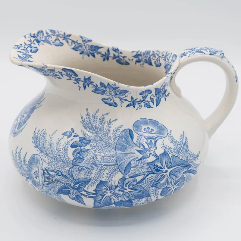 New Pamono Antique French Country Style Water Jug or Ewer from FF Pexonne, Liseron, 1890s