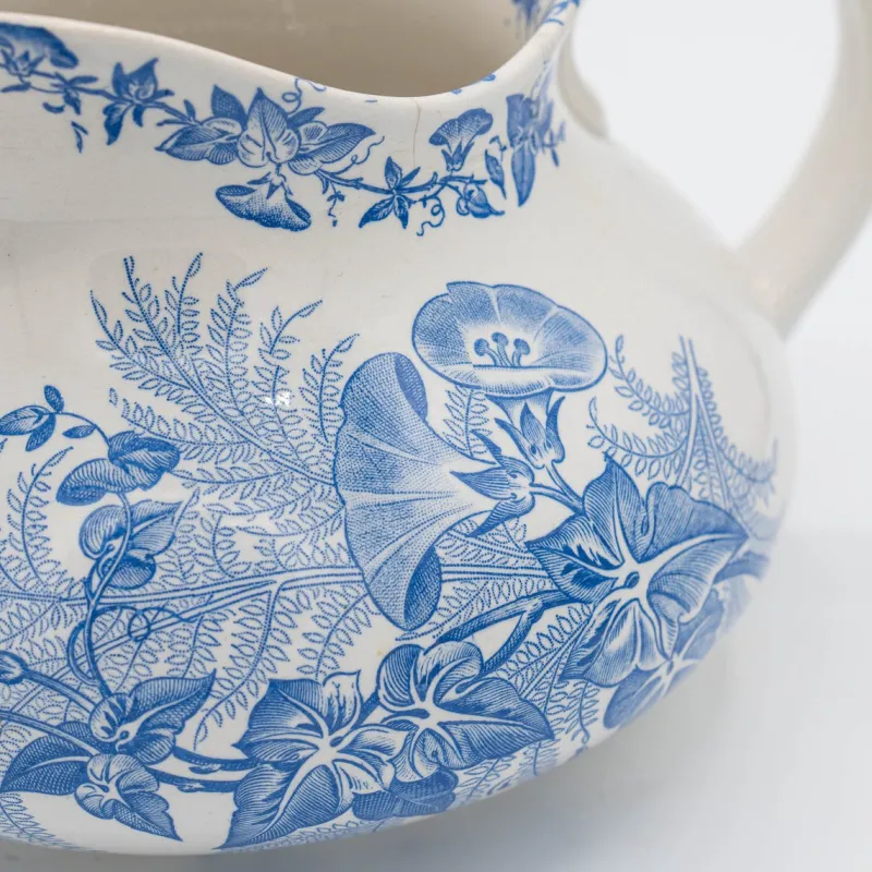 New Pamono Antique French Country Style Water Jug or Ewer from FF Pexonne, Liseron, 1890s