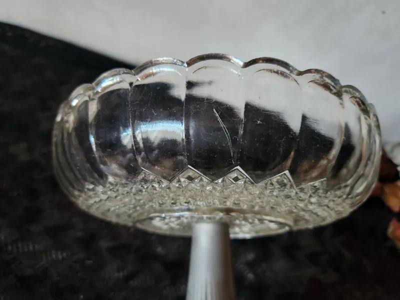 Pamono Antique French Crystal Compotier from La Samaritaine, Paris, France, Late 19th Century> Bowls