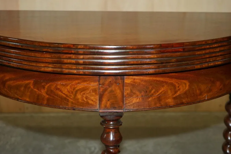Outlet Pamono Antique French Demi Lune Extendable Games Table, 1800