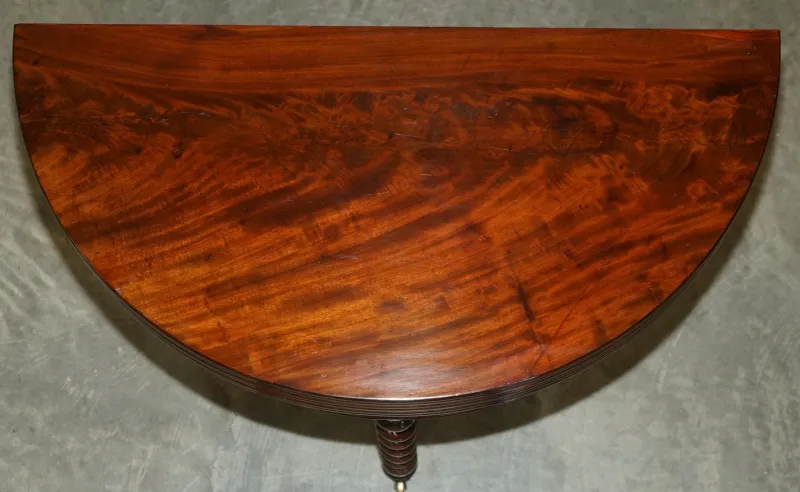 Outlet Pamono Antique French Demi Lune Extendable Games Table, 1800