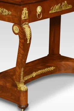 New Pamono Antique French Empire Dressing Table in Mahogany