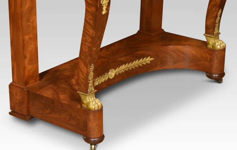 New Pamono Antique French Empire Dressing Table in Mahogany