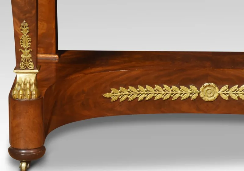 New Pamono Antique French Empire Dressing Table in Mahogany