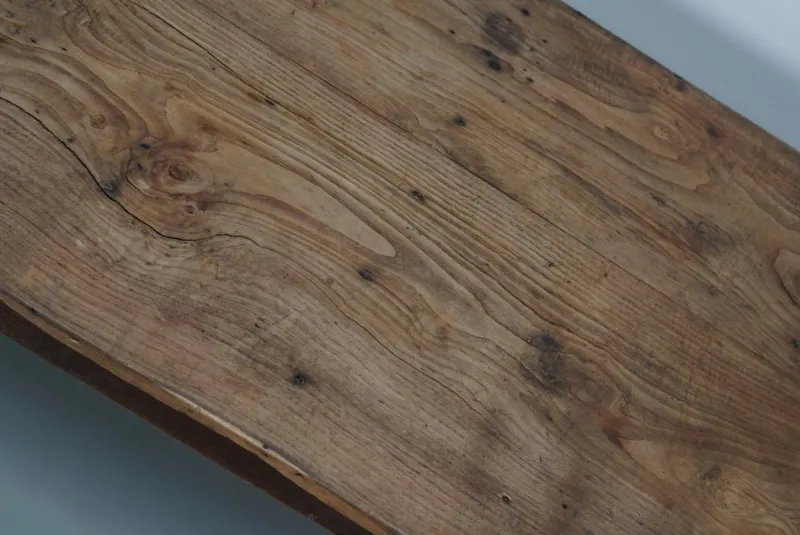 New Pamono Antique French Farmhouse Elm Dining Table, 19th Century