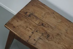 New Pamono Antique French Farmhouse Elm Dining Table, 19th Century