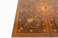 Hot Pamono Antique French Game Table with Marquetry Inlay, 1880